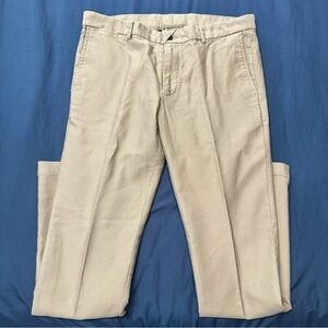 Men's beige Pants 36x32 slim fit 100% cotton